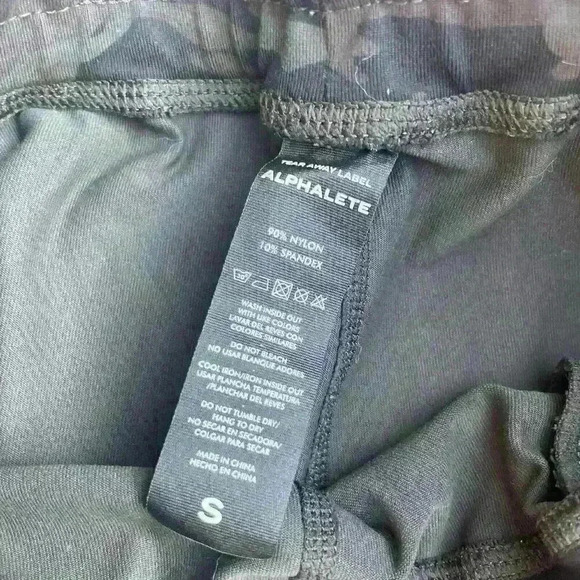 Alphalete women s Joggers green camo leggings pockets drawstring Running Active - Picture 7 of 10
